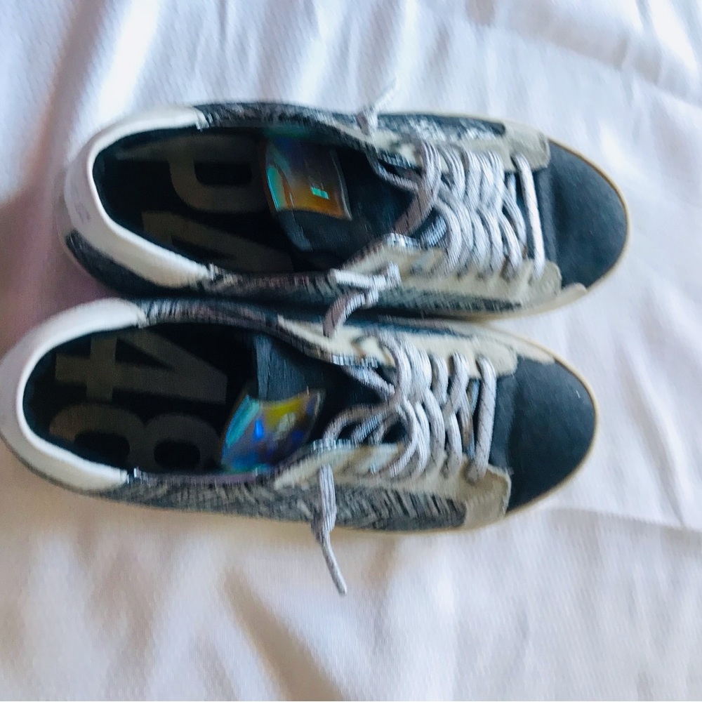 P448 Black, White & Gray Low-Top Sneakers - Picture 7 of 13